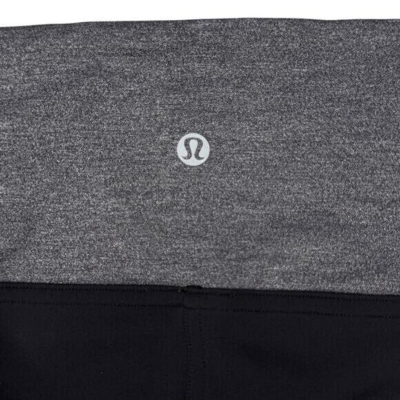 Lululemon Get Going Train Tight 28" In Heathered Black Flamenco Red Size 4 - Picture 7 of 8